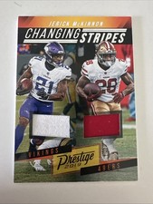 2019 Panini Prestige Changing Stripes Jerick McKinnon Dual Swatch Card