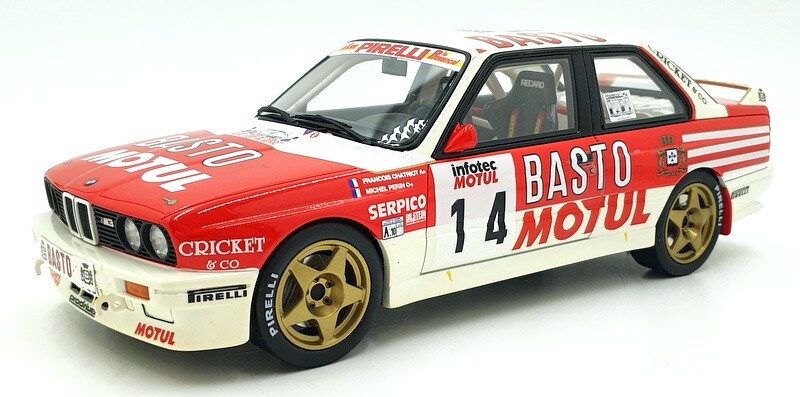 Otto Mobile 1/18 Scale Resin OT669 - BMW M3 E30 TDC1989 - Bastos M