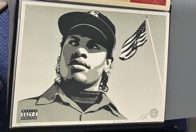 SHEPARD FAIREY OBEY  EAZY-E SIGNED AND NUMBERED : NOT BANKSY, KAWS