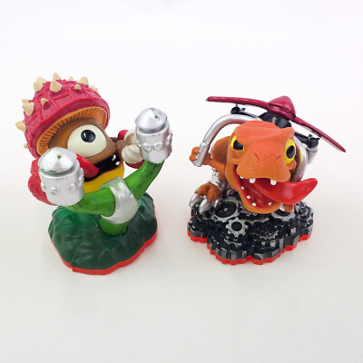 Skylanders Trap Team Chopper & Sure Shot Shroomboom Figures Lot Activision