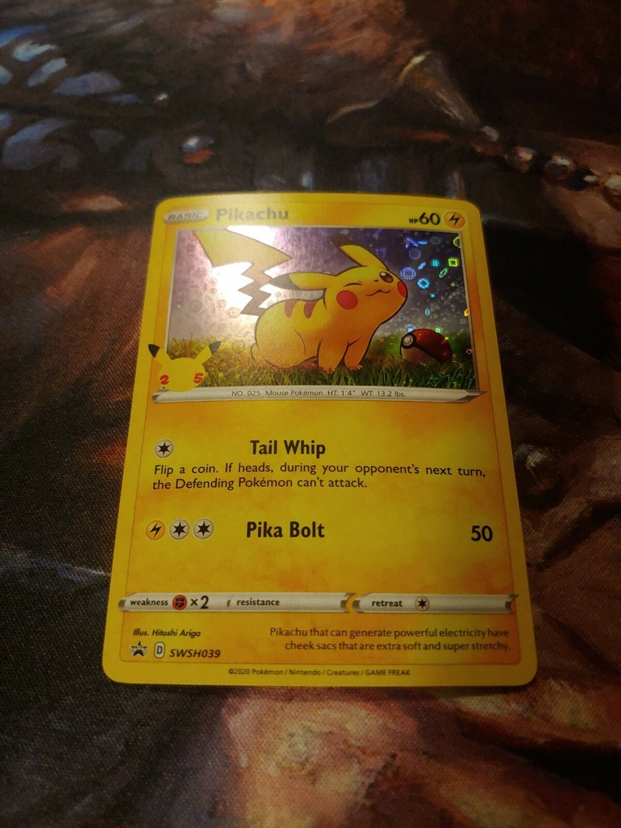 Pikachu SWSH039 Holo Stamped Promo Pokemon TCG General Mills