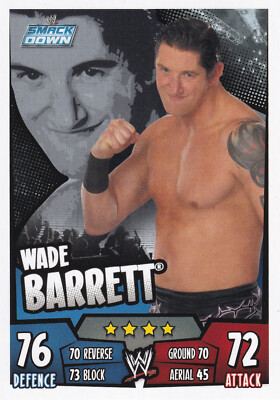 2011 Topps WWE Wade Barrett Slam Attax Rumble Near Mint