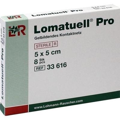 LOMATUELL Pro 5x5 cm steril 8 St PZN 10005091