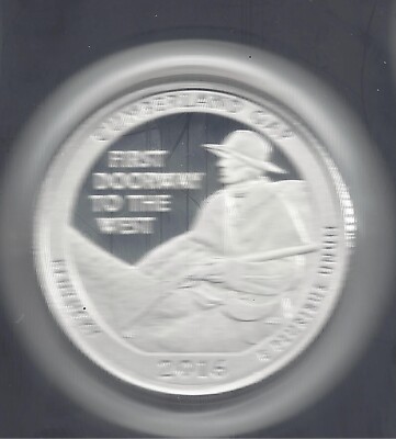 2016 S Silver Proof Cumberland Gap ATB Quarter - Silver