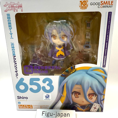 Nendoroid 653 Shiro No Game No Life 1st Ed Figur GSC Top Mint mit versiegelte...