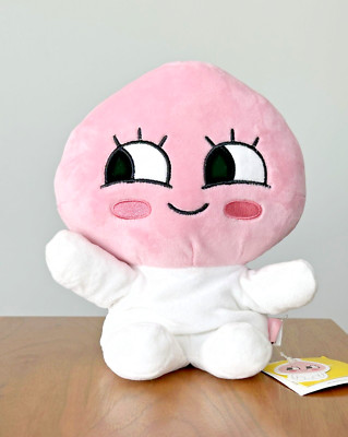 New! Kakao Friends APEACH Hand Puppet Plush 9  Pink Cute Stuffed Animal Toy NWT