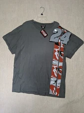Chase Authentics Nascar Men's T Shirt Grey 2XL Cotton #24 Jeff Gordon Camo