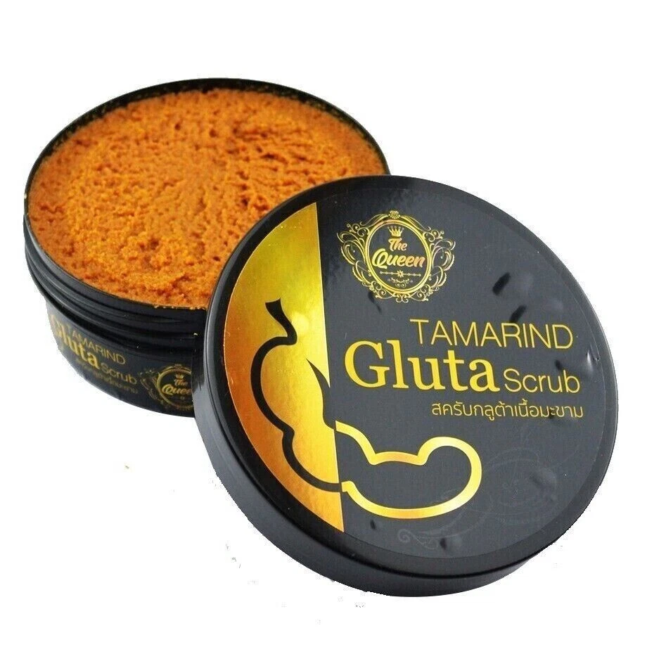 2 x The Queen Tamarind Gluta 草本磨砂透明身体皮肤亮白 350 克。 — 第 3/4 张图片