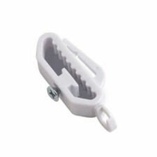 2 SPEEDY STREAMLINE CURTAIN TRACK END STOPS - HOOKS STOPPERS FOR RAILS