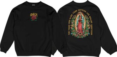 DGK Guadalupe Crewneck Sweatshirt LRG-Black