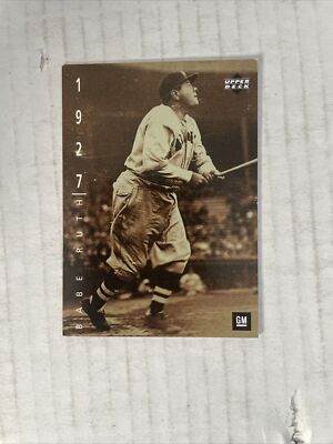 BABE RUTH~**RARE** 1994 Upper Deck Yankees 1927 BASEBALL Card #8