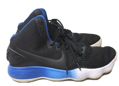 Nike Hyperdunk Flyknit 2017 Shoes Men's Size 12 Sneakers Black Game Royal White
