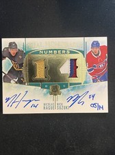 19-20 UD The Cup Dual Honorable Numbers RC Patch Auto HN2-HS Hague/Suzuki /14