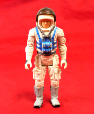 Robotix Action Figure Commander w Visor No Backpack Hole Milton Bradley 1985 #2