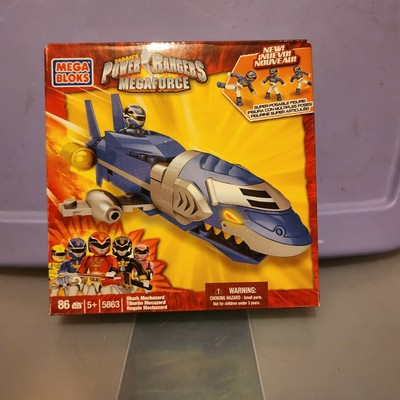 New Mega Bloks Power Rangers Megaforce Shark Mechazord - Sealed