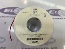 85 FT Alpha Wire 20 AWG 600V Hook-Up Wire Red 1856 RD005