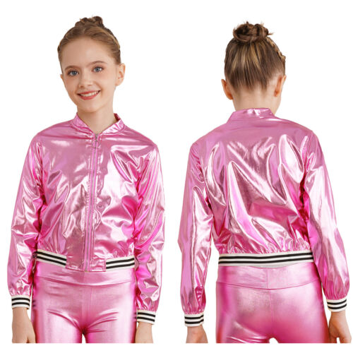 Niños Niñas Traje Deportivo Cuello Soporte Ropa Deportiva Entrenamiento Sudadera Atlético - Imagen 24 de 32