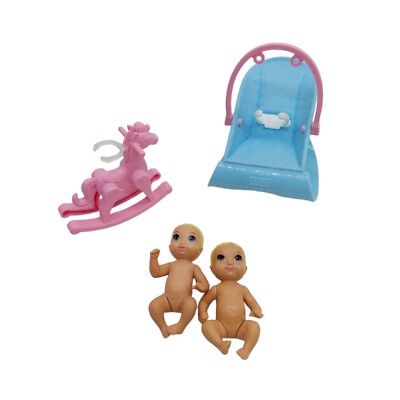 Mattel Barbie Babysitter Babies Twins Rocking Horse Chair
