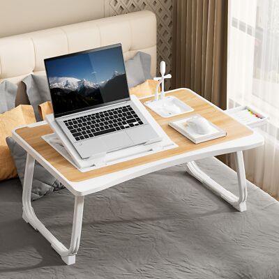 Foldable Multifunctional Bed Table for Eating Reading