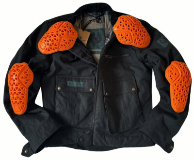 BELSTAFF ECO BOMBER MOTORCYCLE BLACK WEATHERPROOF SHORT JACKET RARE BNWT SZ: L