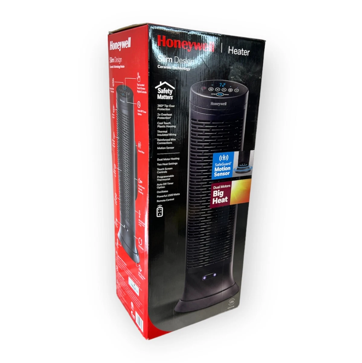 Honeywell Digital HCE353BTD1 Ceramic Tower Heater - Black | eBay