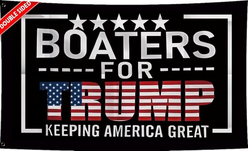 Doppelseitige Bootsfahrer für Trump Boot Flagge 12 x 18 Zoll, 220 D robust Nylon Präsident