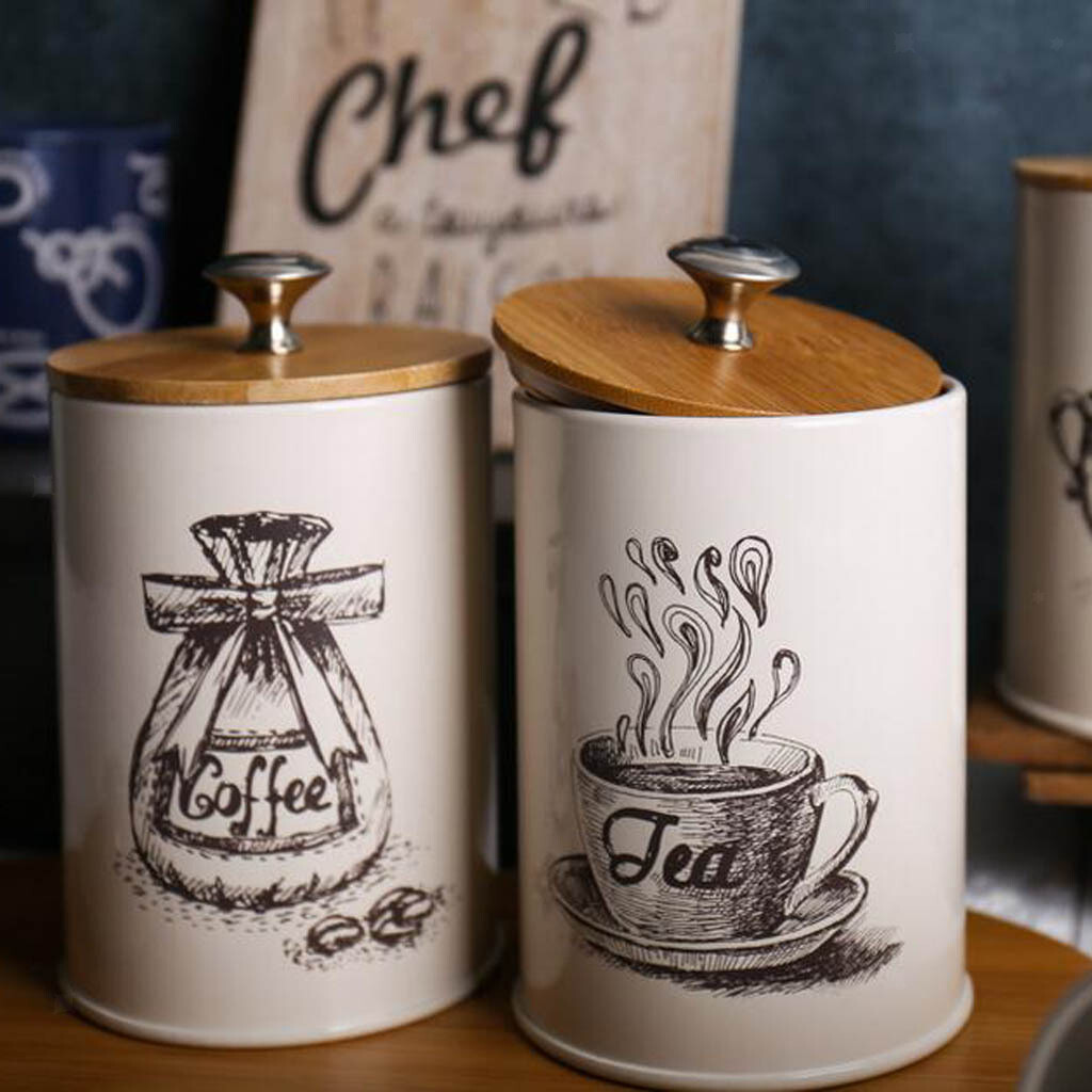 industrial tea and coffee canisters