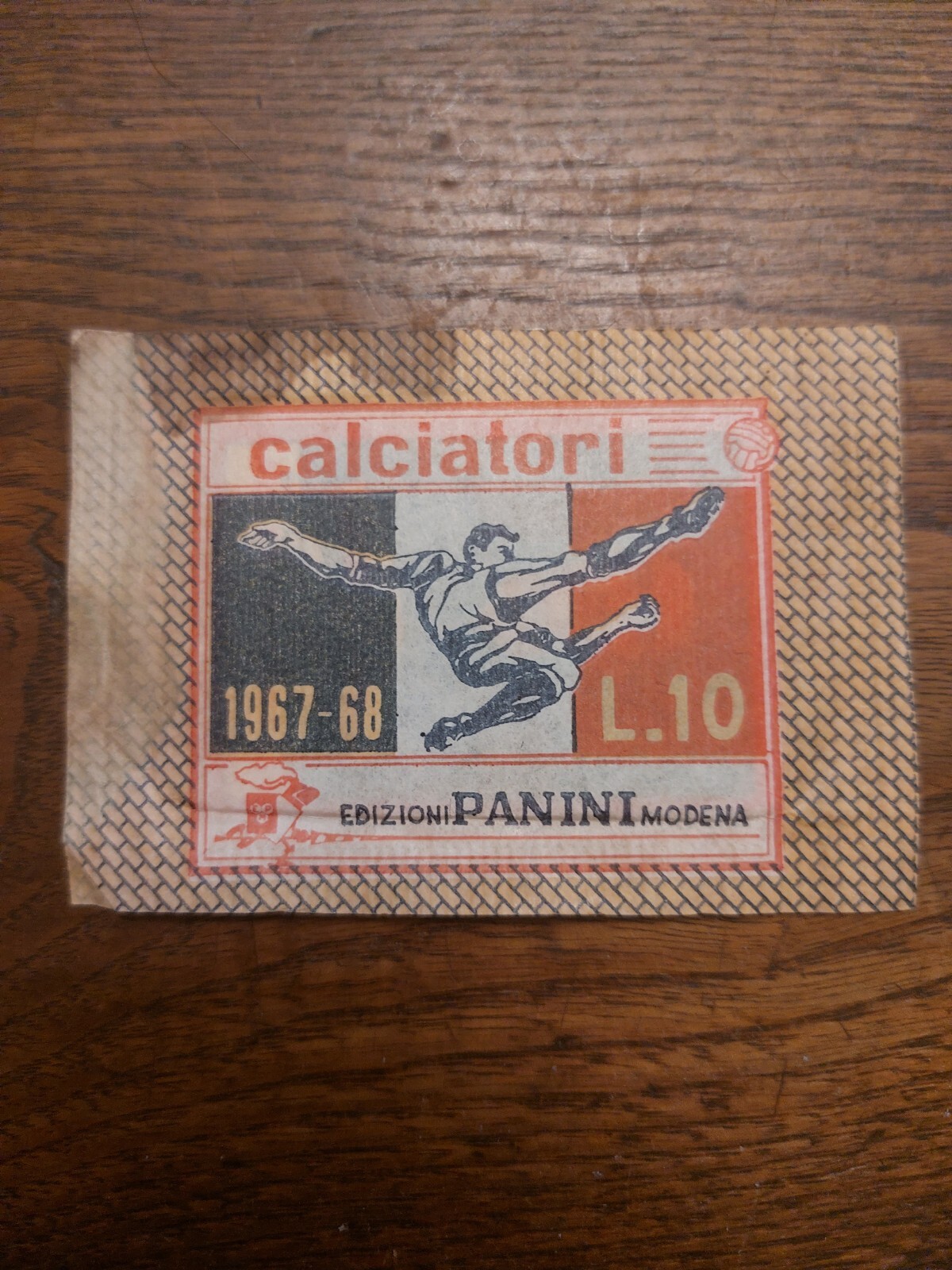 Bustina Figurine Calciatori 1967-68 Panini Sigillata Rara