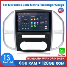 6+128GB 8Core Carplay Car Radio GPS SWC For Mercedes Benz Metris Passenger Cargo