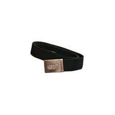REGATTA Stretch Workwear Belt Metal Snap Lock Buckle Black Webbing Adjustable