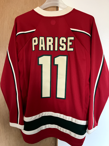 Zach Parise 11 MINNESOTA WILD Hockey Official Licensed NHL Jersey Adult Size S - 第 8/8 張圖片