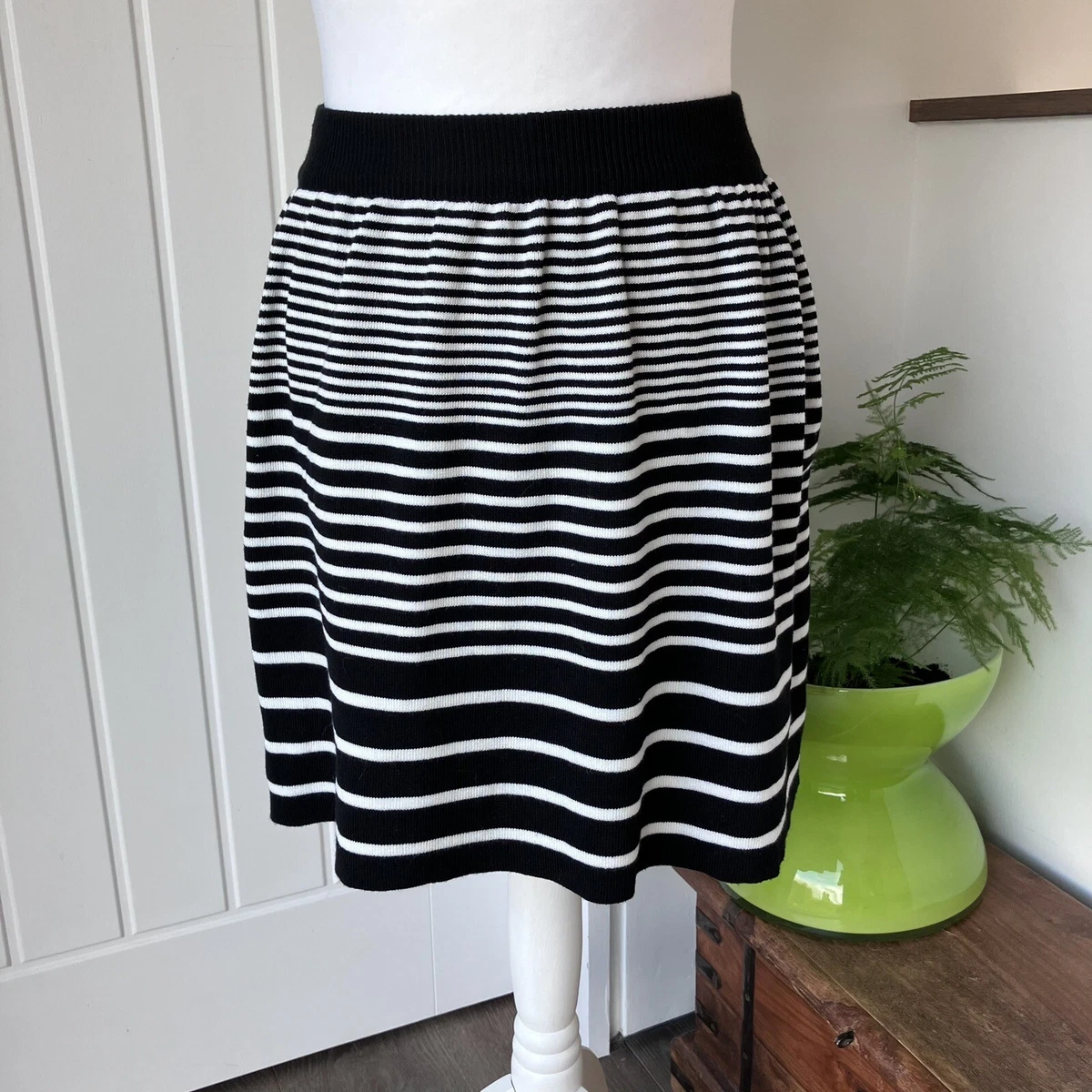 Flared knit skirt cheap
