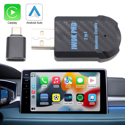 Black USB Wireless CarPlay Adapter For iPhone Apple Wireless Dongle Plug ＆Play