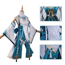 Game Genshin Impact Yae Miko Cosplay Costume Deluxe Outfit Halloween Fancy Dress — image 7