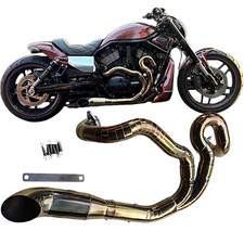 Pipe d'échappement personnalisée 2-1 Harley Davidson V-ROD Muscle VRSCA VRSCB...