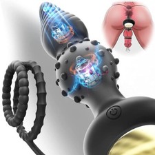 For Men Women Thrusting Anal Butt Plug Dildo Vibrator Prostate Massager Sex Toys