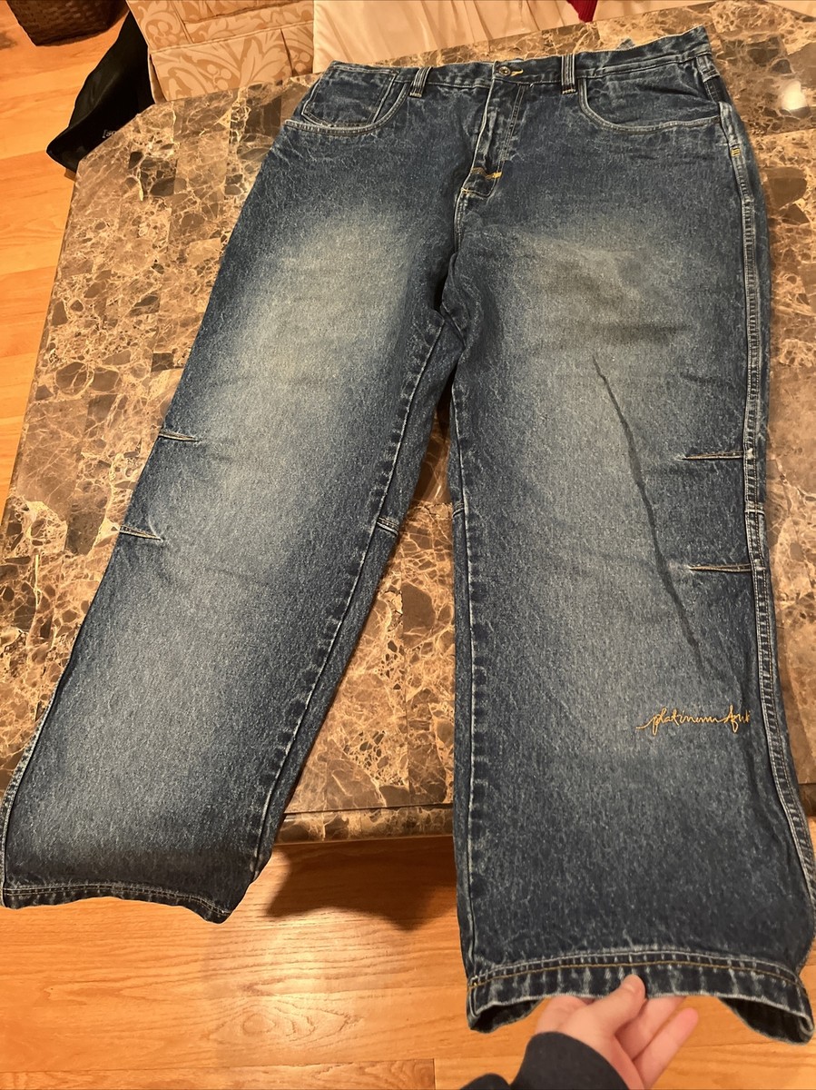 VTG Platinum Fubu Fat Albert Baggy Hip Hop Jeans Measure Size