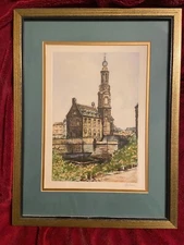 Gorgeous Original Aquatint Print. Signed. Vintage. Special Pricing!