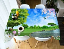 Breathing Spring 3D Tablecloth Table cover Cloth Rectangle Wedding Party Banquet