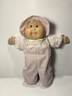 Cabbage Patch Kids Doll VTG 1984 Preemie Baby Girl, Bald, Dimple, Green Eyes