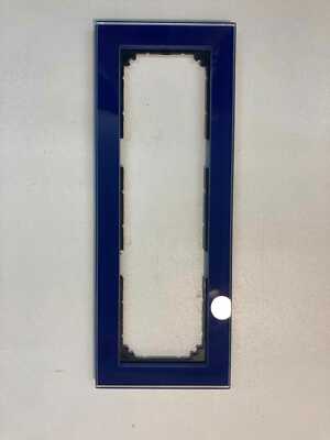 Merten M-Plan Echtglasrahmen 477978 3fach ohne Mittelsteg saphirblau (Neu&OVP)