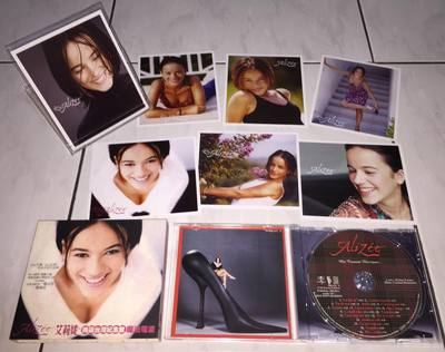 Alizee 2003 Mes Courants Electriques Taiwan Ltd Deluxe Box CD Promo Postcards
