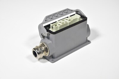 HARTING Han Han K4/8-F-s, Industrie Steckverbinder mit Sockelgehäuse Buchse