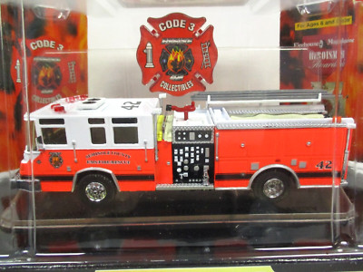 CODE 3 - SEMINOLE COUNTY PUBLIC SAFETY PIERCE PUMPER FIRE ENGINE TRUCK #42  1/64