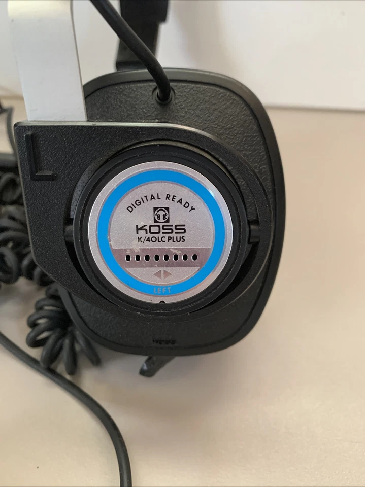 KOSS K/40LC PLUS Digital Ready Headphones Keyboard Stereo DJ Music Works Great - Image 2 of 4