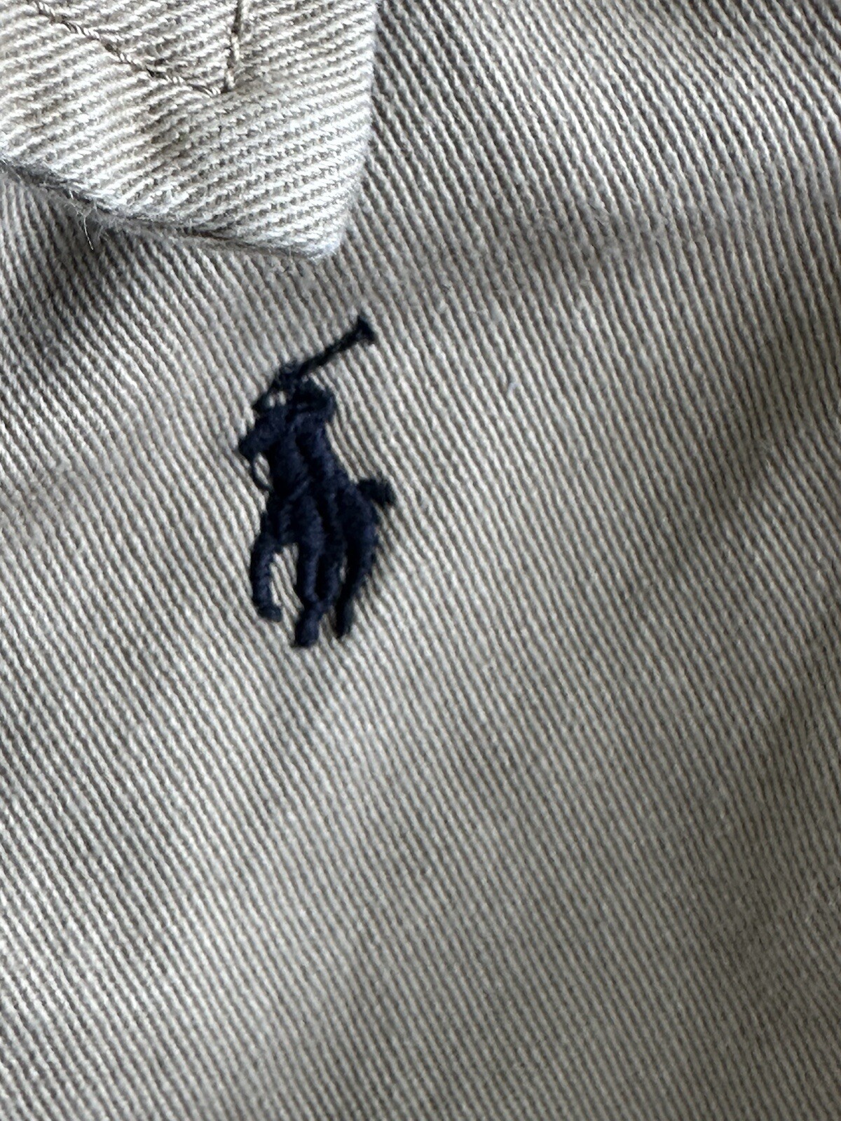 Giacca vintage Polo Ralph Lauren Pony Harrington full zip beige bambino taglia 18 M