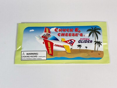 VTG Chuck E Cheese's Flying Glider Toy, New, Unopened Package