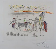 DALI Tauramachi Surrealiste The Parrots Hand Signed Numbered Etching Surreal ART