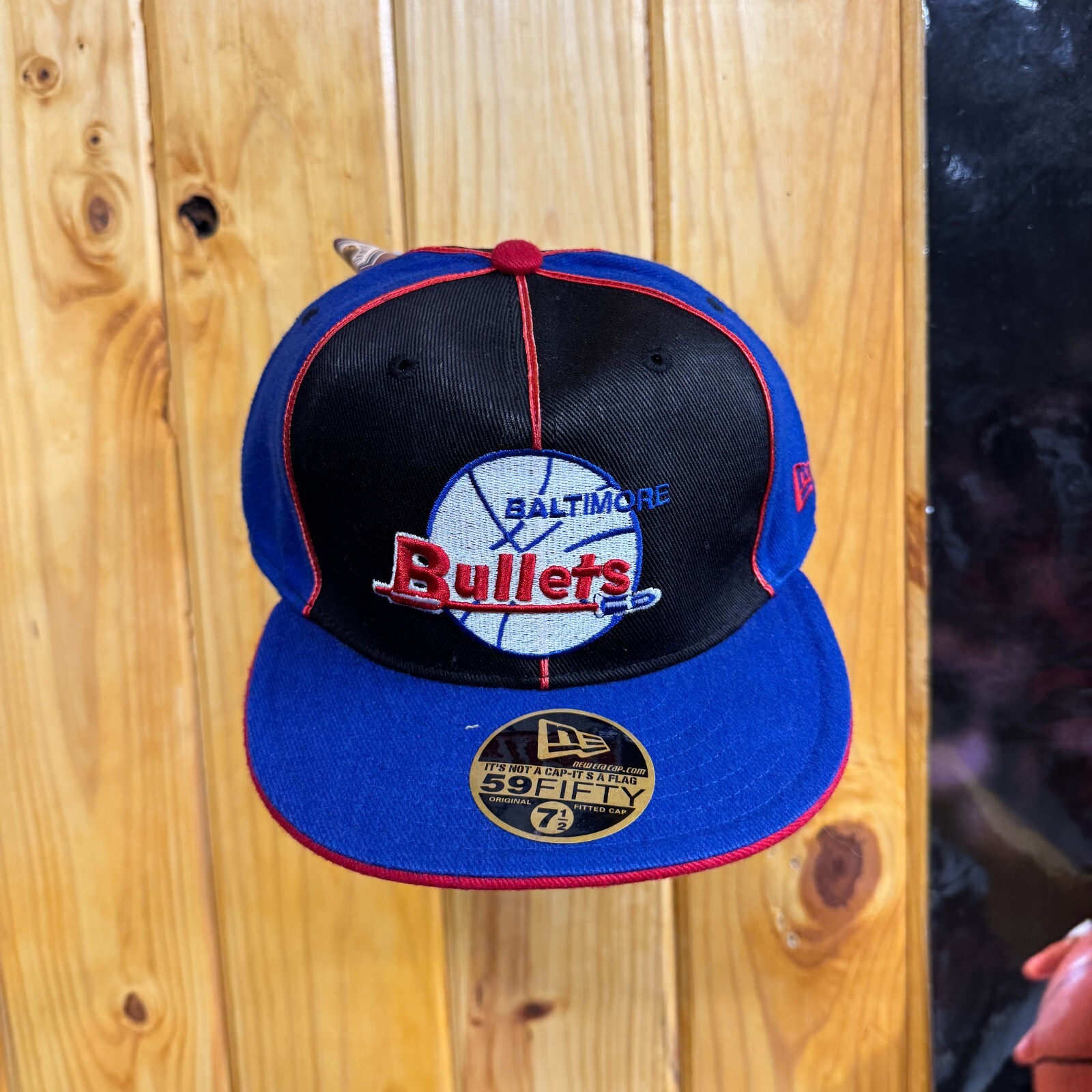 New Era Baltimore Bullets hat cap fitted size 7 1/2 vintage deadstock 59fifty