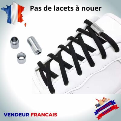 Lacets élastiques demi-rond Verrouillage rapide pour chaussure de
